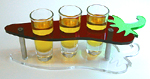 Chile Pepper Tequila Shot Tray